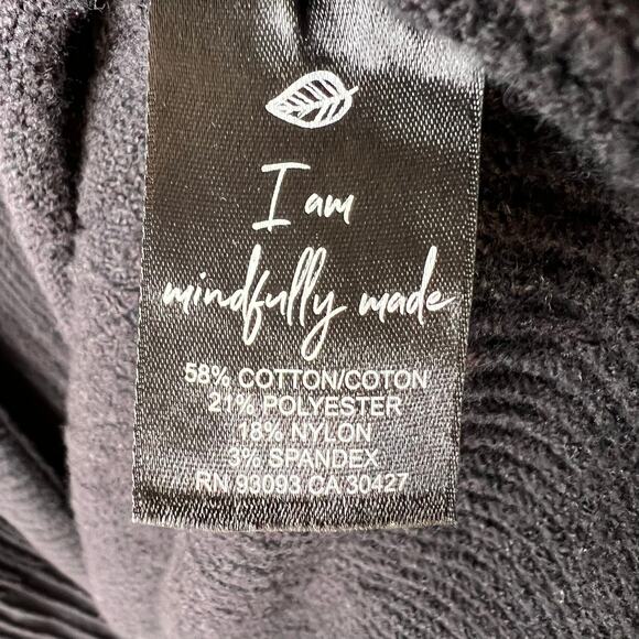 Nic + Zoe Sweater Womens Size XXL Black Onyx Cozy Up Twirl Open Front Cardigan - Picture 15 of 16